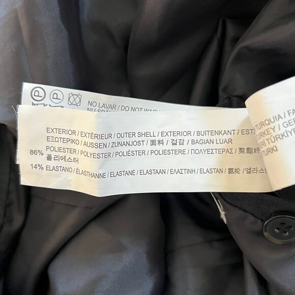 Pull & Bear Daily Standards Long Sleeve Zip Up Bomber Jacket Men's Med Navy Blue - Picture 8 of 8